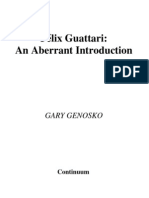 Gary Genosko Felix Guattari an Aberrant Introduction Transversals 2002