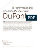 Integrated Performance and Condition Monitoring At: Dupont