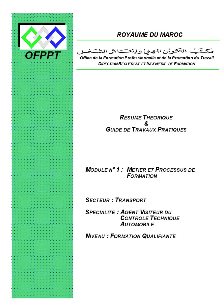 M01 Metier Et Processus De Formation Voitures Informations