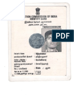 India Driving Licence (Tamilnadu) : Elector's Name: Vijiyakumar