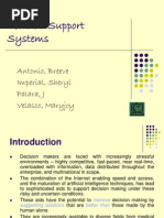 Decision Support System Introduction