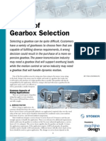 Basics of Gearbox Selection: Common Aspects of Sizing Applications