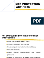 Consumer Protection Act, 1986 New
