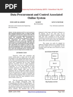 Data Procurement and Control Associated Online System