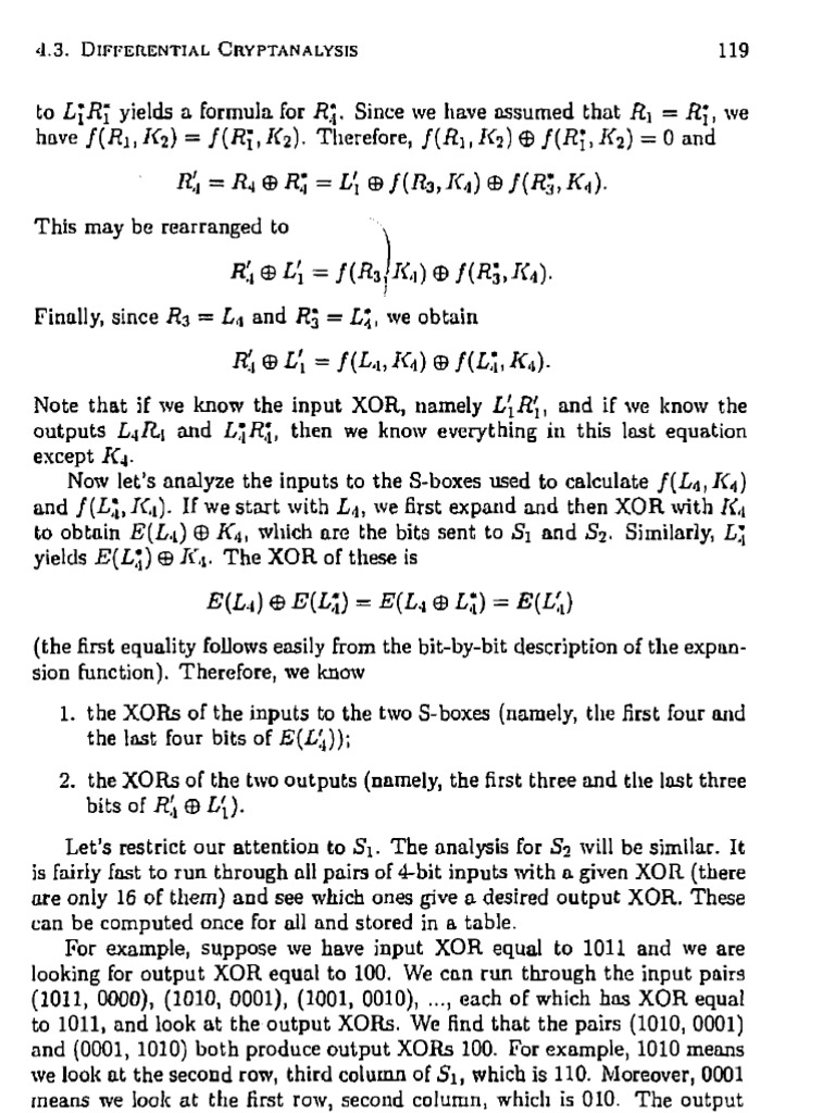 Differential Cryptanalysis | PDF | Military Communications | Security ...