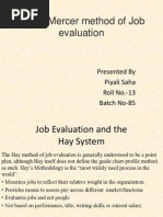 Mercer Job Level Chart | PDF | Policy | Leadership