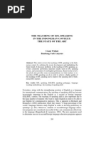 Download The Teaching of EFL Speaking in the Indonesian Context the State of the Art Utami Widiati Bambang Yudi Cahyono by renoirscribd SN159337790 doc pdf