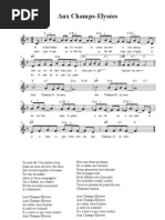 Aux Champs Elysees Divertissement General Musique Jazz