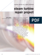 160 MW Steam Turbine Repair Project: Delivering High-Quality Service On A Tight Schedule