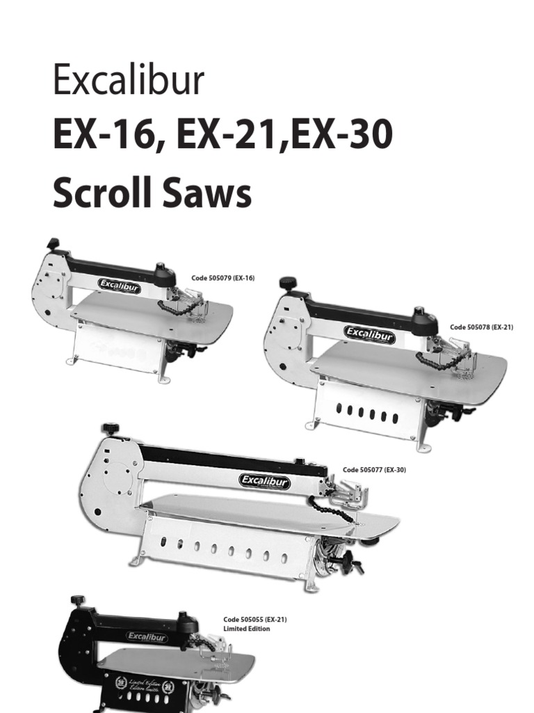 A Comprehensive Guide to Excalibur Scroll Saws Instructions for