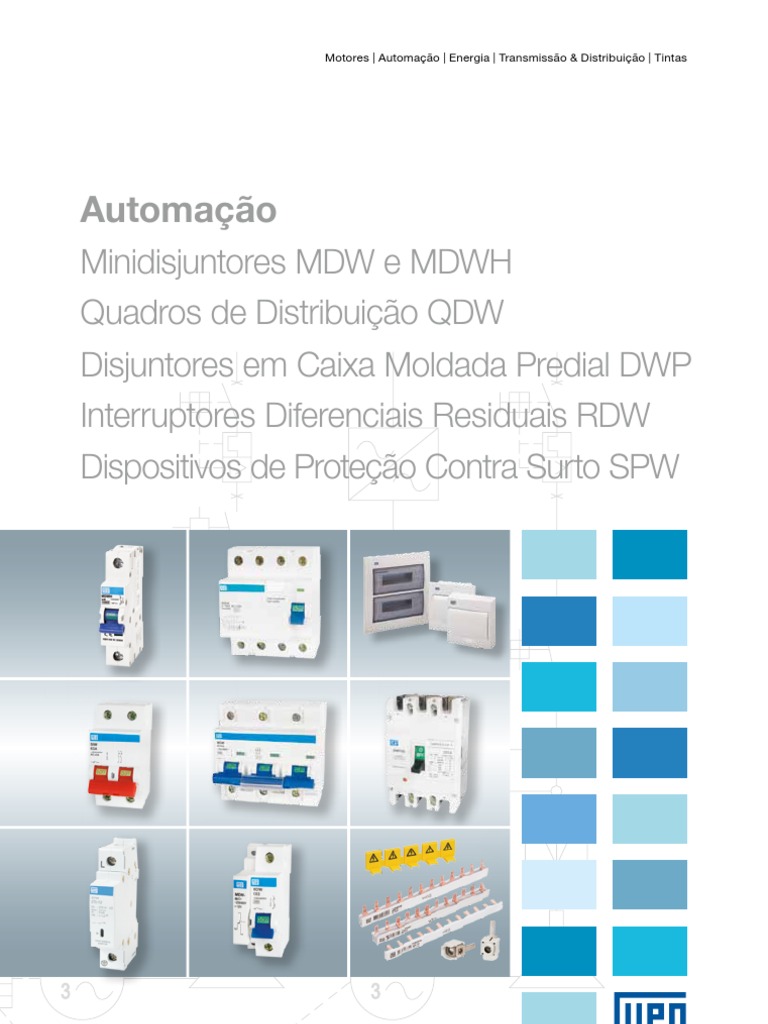 Minidisjuntores MDW e MDWH: Especificações | PDF | Eletricidade ...