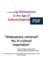 Reading Shakespeare at The Time of Cultural Imperialism