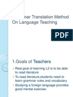 Grammar Translation Method On Language Teaching