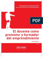 El Docente Como Formador de Emprendimiento