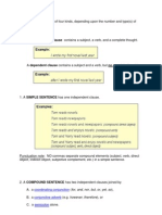 Review:: Coordinating Conjunction Conjunctive Adverb Semicolon