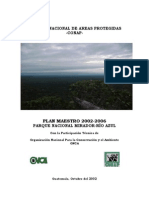 Plan Maestro 2002-2006 Parque Nacional Mirador-Rio Azul