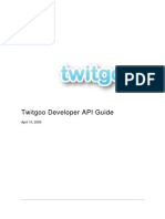 Twitgoo Developer API Guide April 15, 2009 Table of