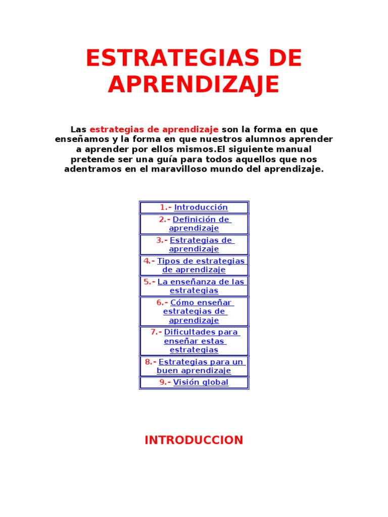 Estrategias Efectivas de Aprendizaje | PDF | Aprendizaje | Maestros