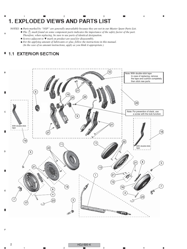 HDJ-500-K + R + W Exploded View | PDF | Manufactured Goods | Mechanical ...