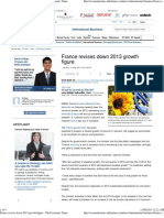 France Revises Down 2013 Growth Figure