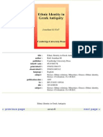 Hall J.M. Ethnic Identity in Greek Antiquity-Cambridge UP (1997)