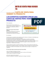 Crea Una Carta de Venta para Vender Tu Producto