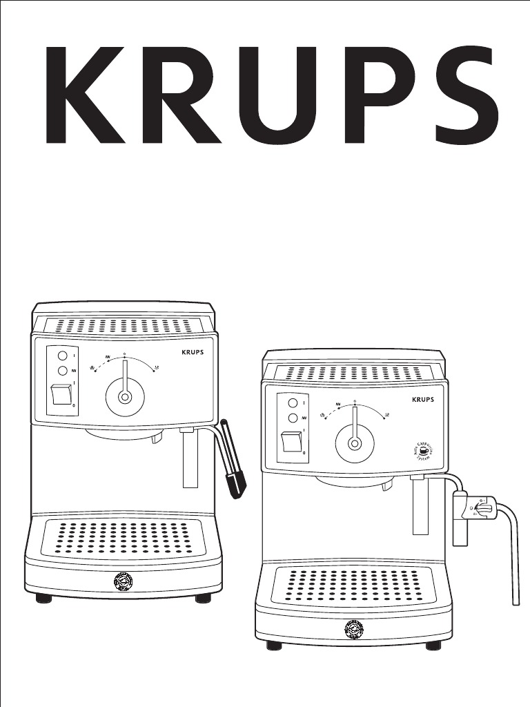 Krups Novo 2300 & 3000 Manual PDF Coffee Drink