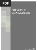 Perl Connect MySQL Database