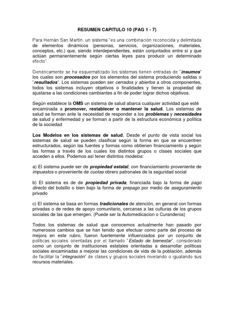 Resumen Capitulo 10 | PDF | Sociedad | Politica social