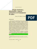 Dithrich-Pseudologia fantastica, disociación y espacio potencial en el tratamiento de niños