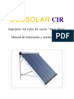 Manual de Colector Solar
