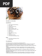 Receta Pan Dulce