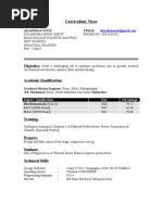 RESUME FOR DECK CADET RESUME FOR DECK CADET