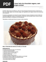 Vista-se.com.Br-Doaria Ensina a Fazer Bolo de Chocolate Vegano Sem Ingredientes de Origem Animal