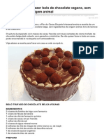 Vista-se.com.Br-Doaria Ensina a Fazer Bolo de Chocolate Vegano Sem Ingredientes de Origem Animal