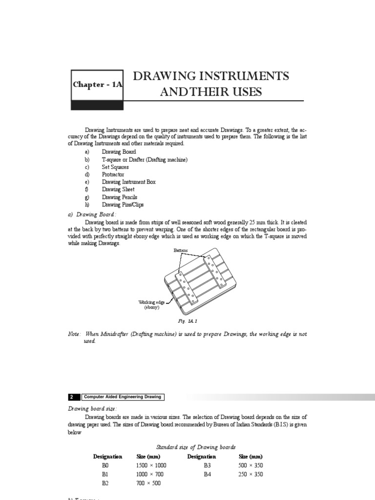 Drawing Instruments and Their Uses PDF Drawing Crafts