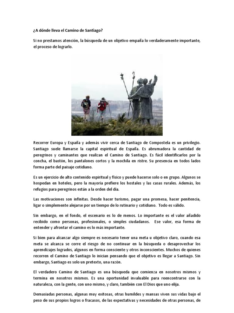 El Camino De Santiago Santiago De Compostela Ciencia Filosofica