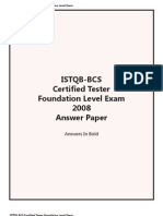 Istqb-bcs 2008 Answers