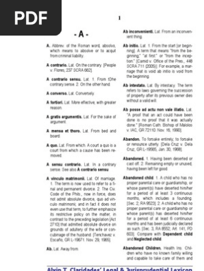 Alvin Claridades Legal And Jurisprudential Lexicon 3rd Edition