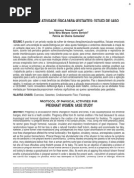protocolo de Atividade Física para gestante - Estudo de Caso