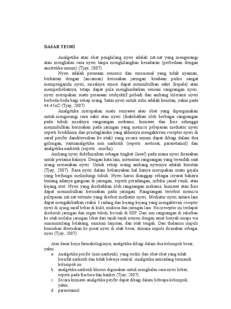 Dasar Teori Farmakologi Dasar Teori Farmakologi