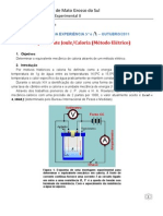 Equivalente Joule/Caloria método elétrico