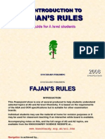 Fajan's Rule