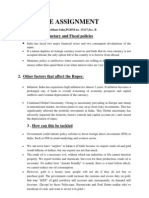 Finacle Assignment: 1. Faults in Monetary and Fiscal Policies