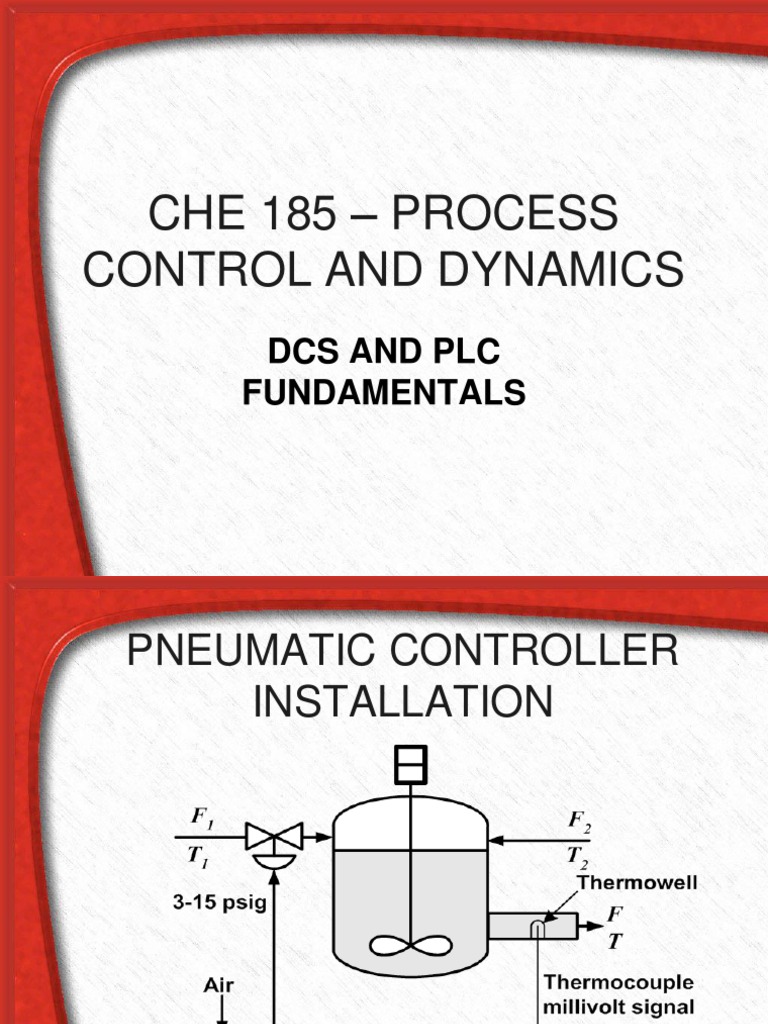 Lect. 05 Che 185 - Dcs and PLC Fundaments | PDF | Programmable Logic ...