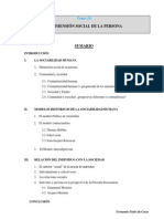 Dimensión social de la persona y modelos de sociabilidad humana