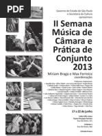 Programacao Semana Musica de Camara