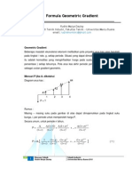 Formula Geometric Gradient Dalam Ekonomi Teknik
