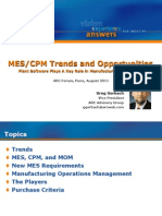 Presentation On MES-Trends and Opportunities
