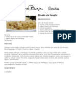 Receita de risoto de funghi secchi (Ana Maria Braga)